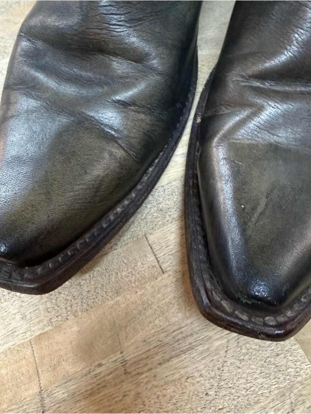 FREEBIRD Whip Boots Olive Green Leather and Suede Sz 8 - Picture 4 of 9